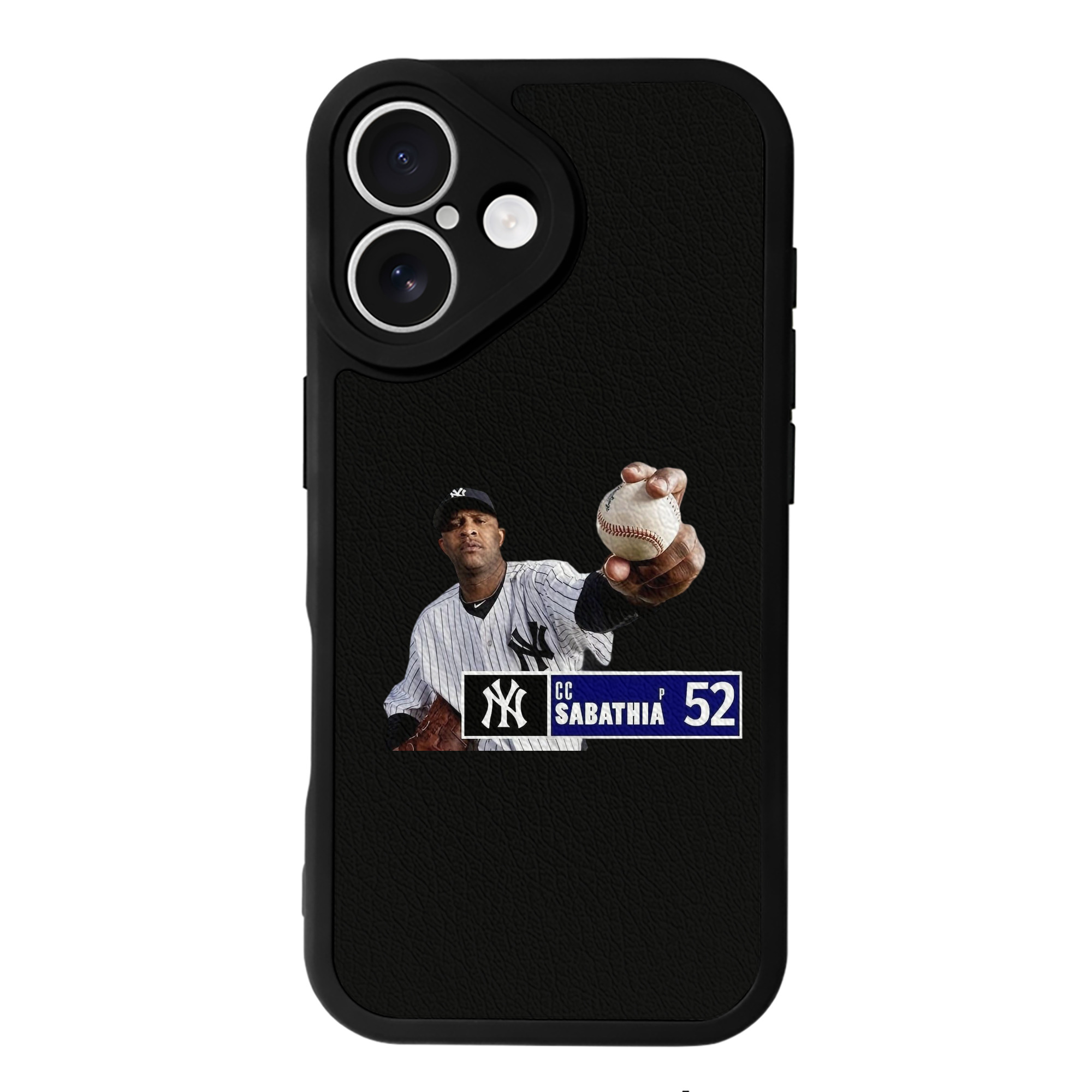 CC Sabatnia 1 IPhone 16 Silicone Leather Case – UV Print, Lambskin Texture – Perfect Fit, Wireless Charging Compatible, Scratch Resistant, Precise Cutouts – Stylish Protection For IPhone 16